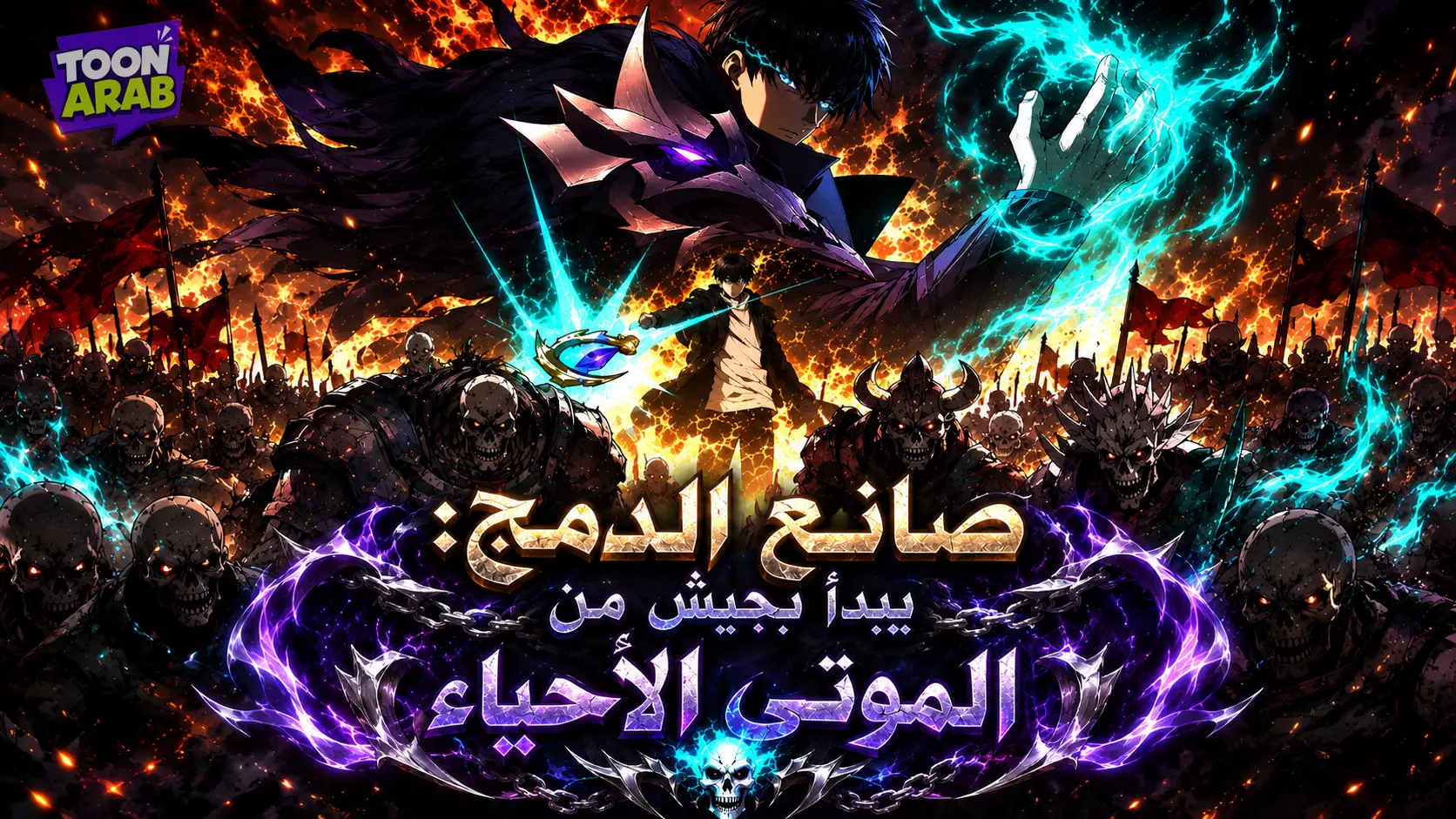 بانر صانع الدمج: يبدأ بجيشٍ من الموتى الأحياء — مانهوا عربية على تون عرب