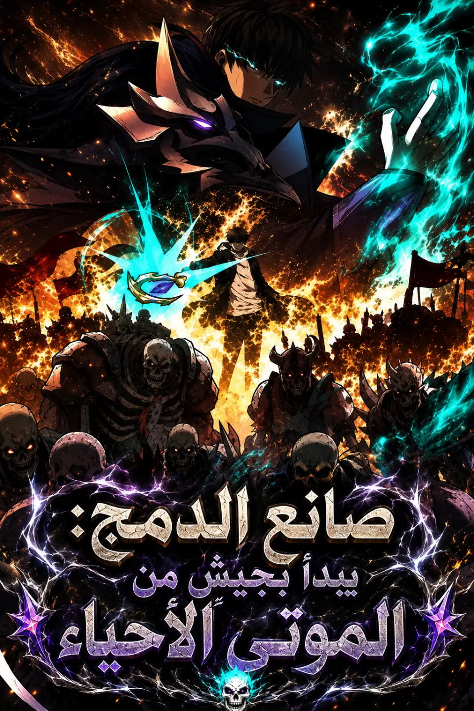 غلاف مانجا صانع الدمج: يبدأ بجيشٍ من الموتى الأحياء على تون عرب