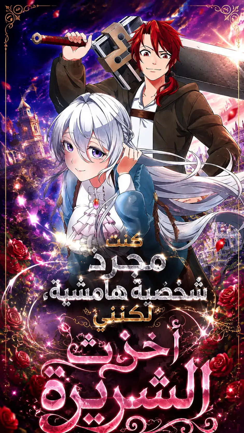 غلاف مانجا كنت مجرد شخصية هامشية، لكنني أخذت الشريرة على تون عرب